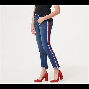 'G.I.L.I.' Stretch Side Stripe Ashley Jeans (Plus)